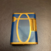 S.T.Dupont Gas Lighter Soubreny Blue Lacquer Gold