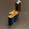 S.T.Dupont Gas Lighter Soubreny Blue Lacquer Gold - Image 10