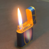 S.T.Dupont Gas Lighter Soubreny Blue Lacquer Gold - Image 12