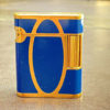 S.T.Dupont Gas Lighter Soubreny Blue Lacquer Gold - Image 19