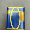 S.T.Dupont Gas Lighter Soubreny Blue Lacquer Gold - Image 13
