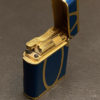 S.T.Dupont Gas Lighter Soubreny Blue Lacquer Gold - Image 15