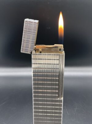 S.T. Dupont Large Table Lighter Silver Plated